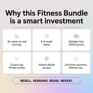 36 Premium Fitness Courses Bundle – Includes PLR & MRR Rights