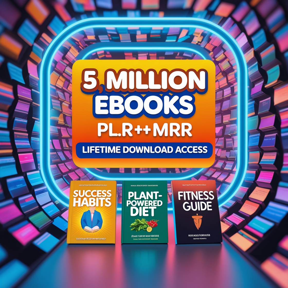 5 Million eBooks with PLR & MRR | Business, Finance & Passive Income Bundle