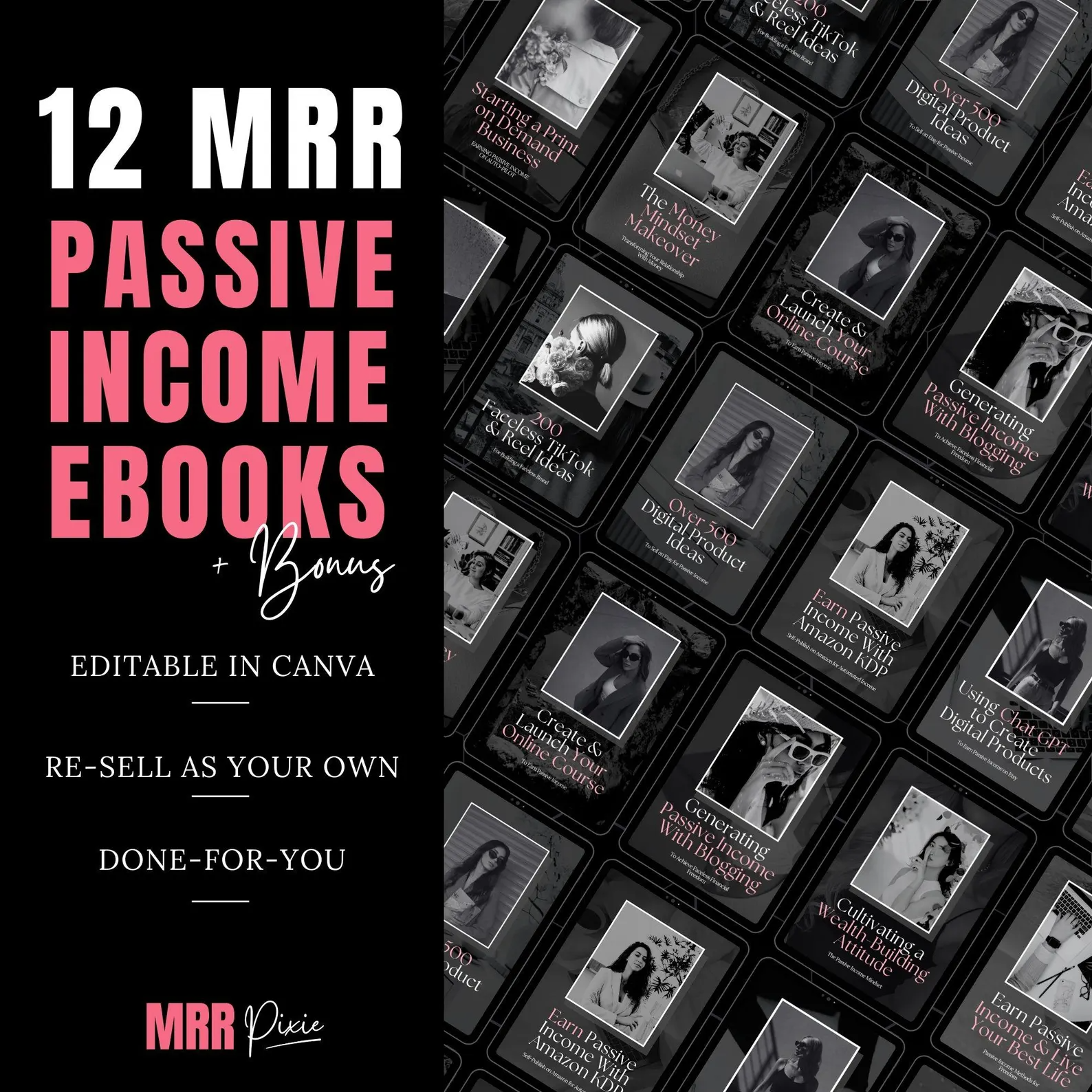 Passive Income Digital eBook Pack – Includes PLR & MRR Rights