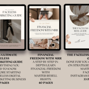 22 Resellable Faceless Marketing Products | DFY Digital Content + MRR License