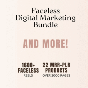 22 Resellable Faceless Marketing Products | DFY Digital Content + MRR License
