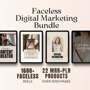 22 Resellable Faceless Marketing Products | DFY Digital Content + MRR License