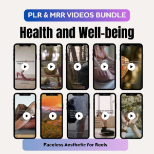 Health & Wellness Video Bundle | Faceless Marketing Reels with PLR & MRR Rights